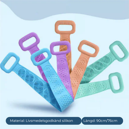 Scrubbly | Silikonbadbälte med skrubbborste