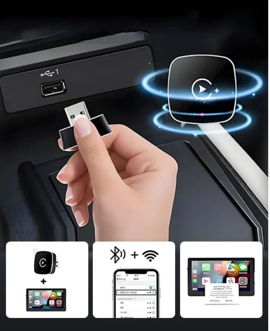 AutoLänk | 2-i-1 Adapter förvandla din bil till en smart cockpit på nolltid