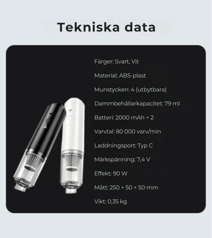 AutoVac Pro™ | När bilen ska kännas lugn igen 🚗