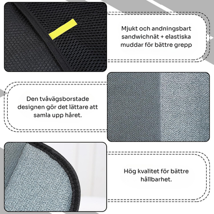 FurSweep™ handskar med dubbelverkan