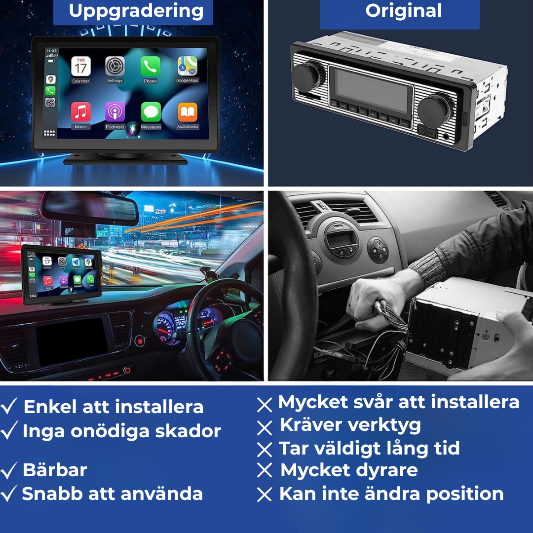 AutoLink™ | Förvandla vilken bil som helst till ett smart infotainmentsystem på bara 2 minuter!