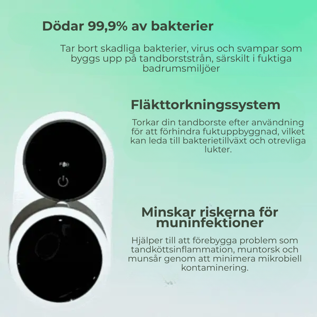 AuraRen™ | Premium tandborst-desinfektor