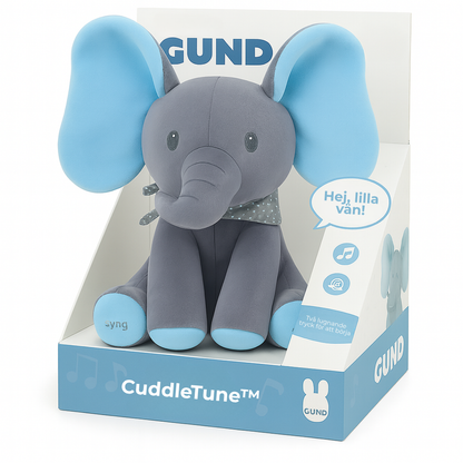 CuddleTune™ | Din musikaliska elefantvän med varma kramar