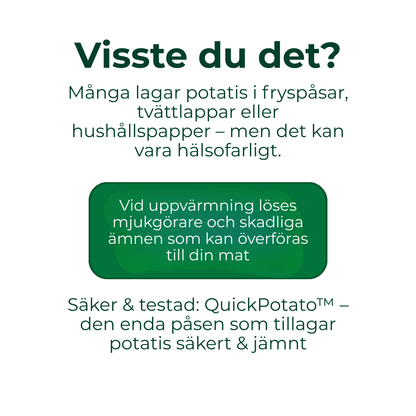 QuickPotato™ | Snabb Hunger? Mjuk Potatis på 4 Minuter.