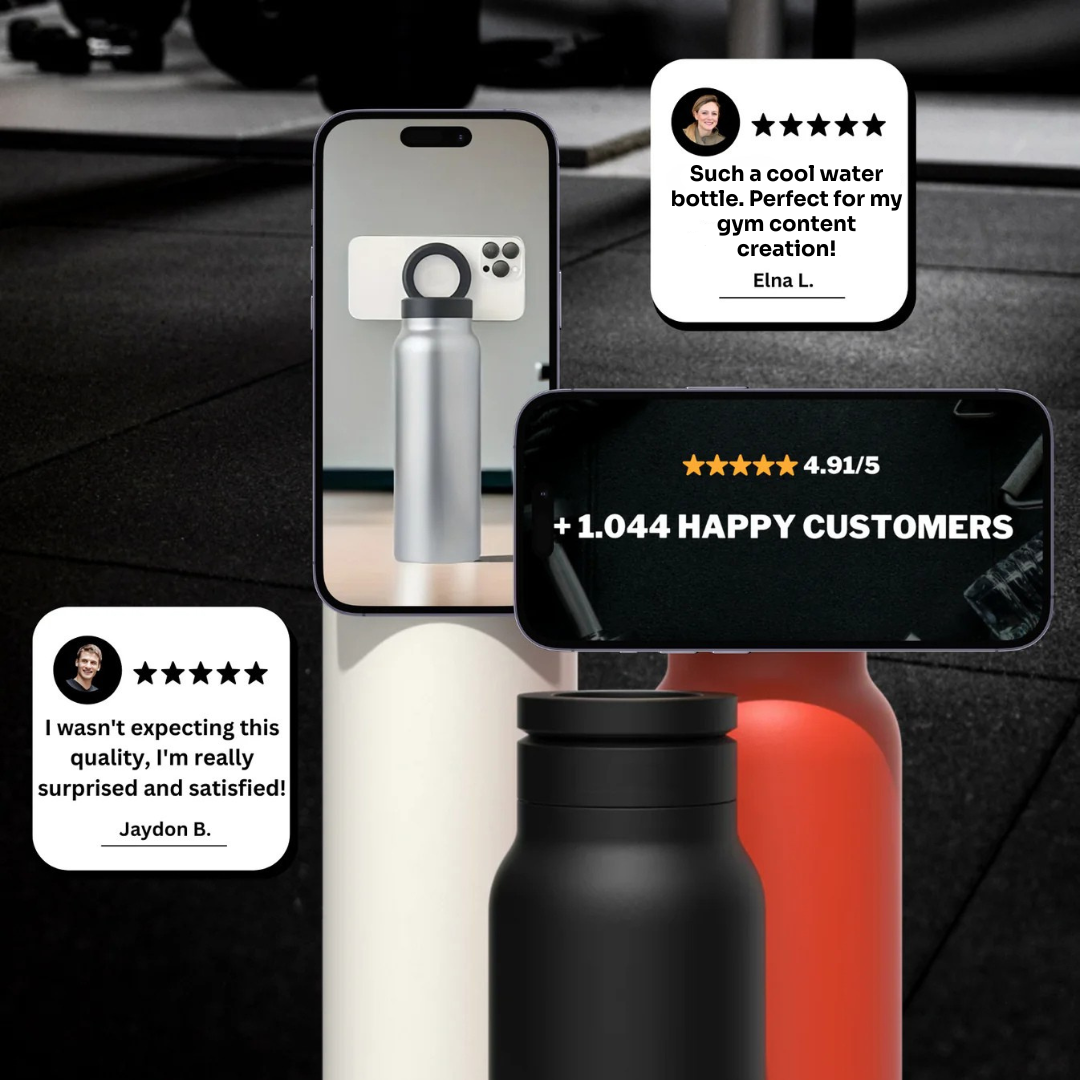 FitFlow Pro™ magnetisk flaska | Din flaska blev just din kameraman, träffa FitFlow Pro™