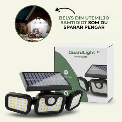 GuardLight™ | Tryggt ljus – helt automatiskt! Upplev solcellslampan som tänds när du behöver den.