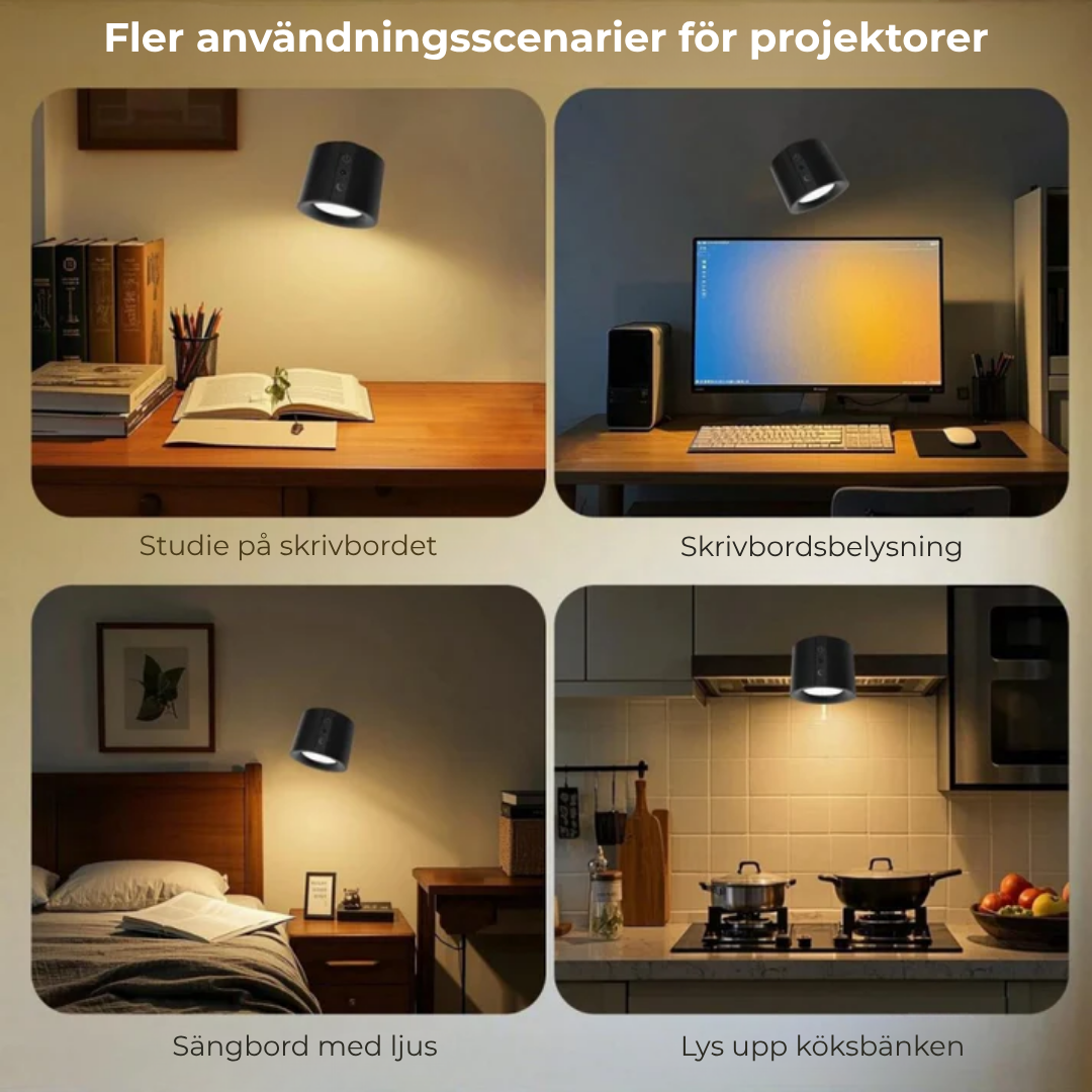 LumoNord™ | Magnetisk LED-vägglampa – flexibel belysning för hela hemmet