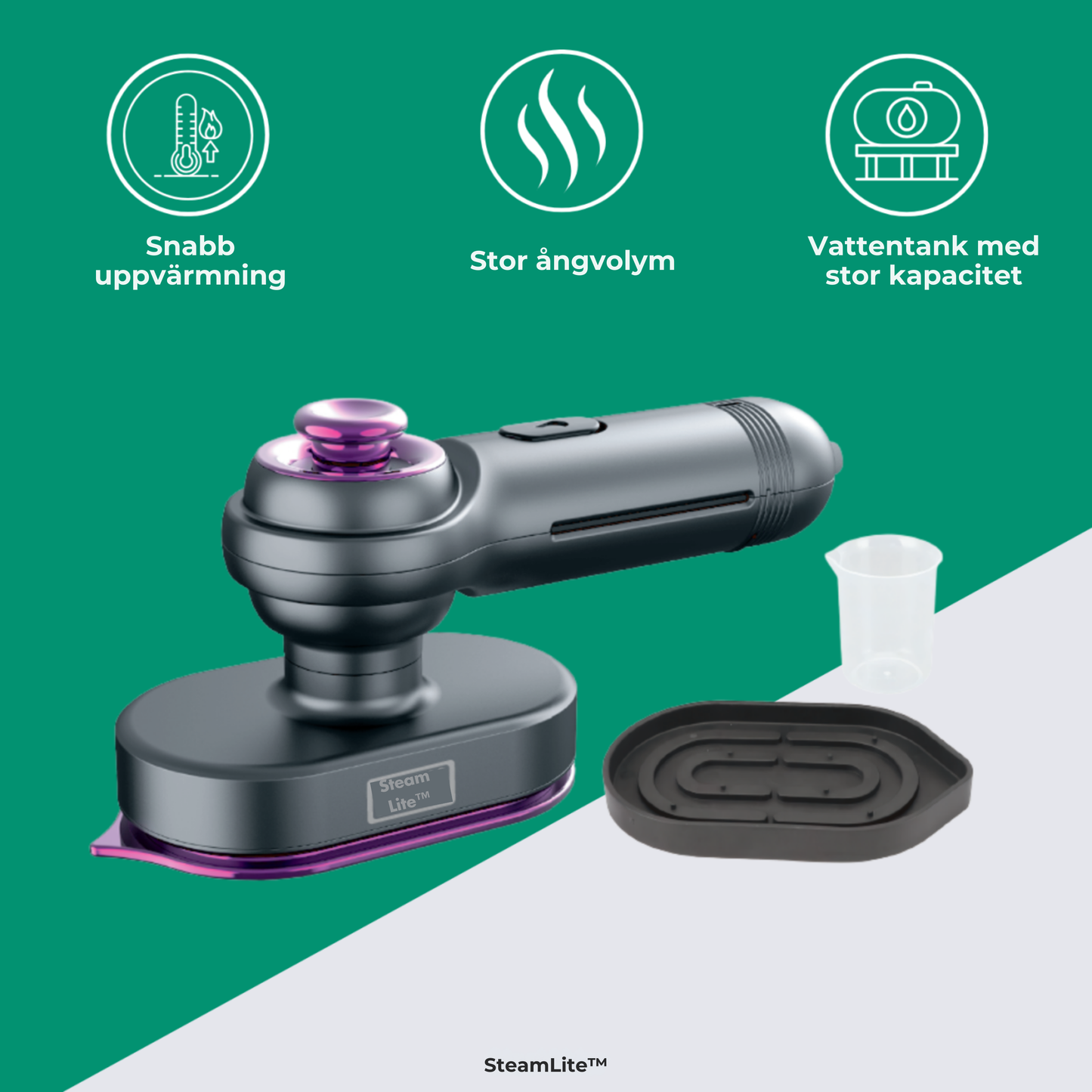SteamLite™ | Släta ut varje plagg – var som helst, när som helst!