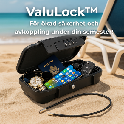 ValuLock™ | Slappna av utan oro – Här är det perfekta strandförvaret för dina värdesaker!