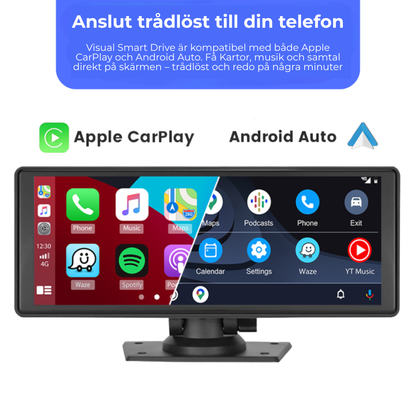 Visuell Smartkörning – Bilskärm med CarPlay & Dashcam