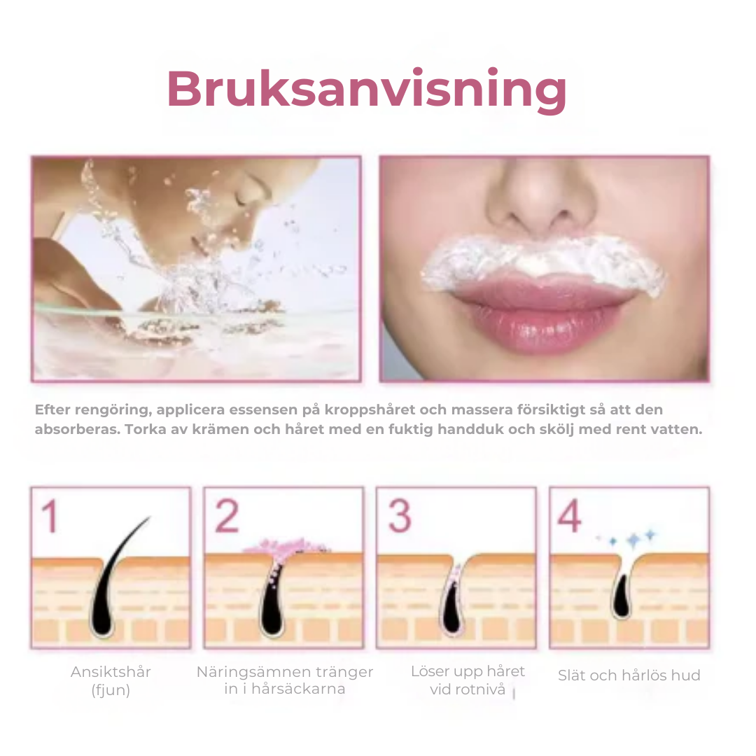 HairEase™ | Mjuk, hårfri hud utan stubb – direkt från roten