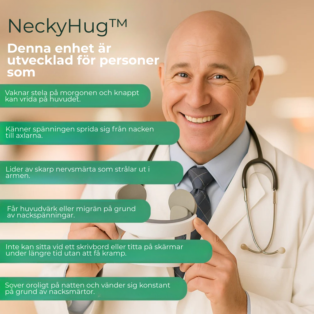 NeckyHug™ | Professionell djupgående värmemassage för din nacke