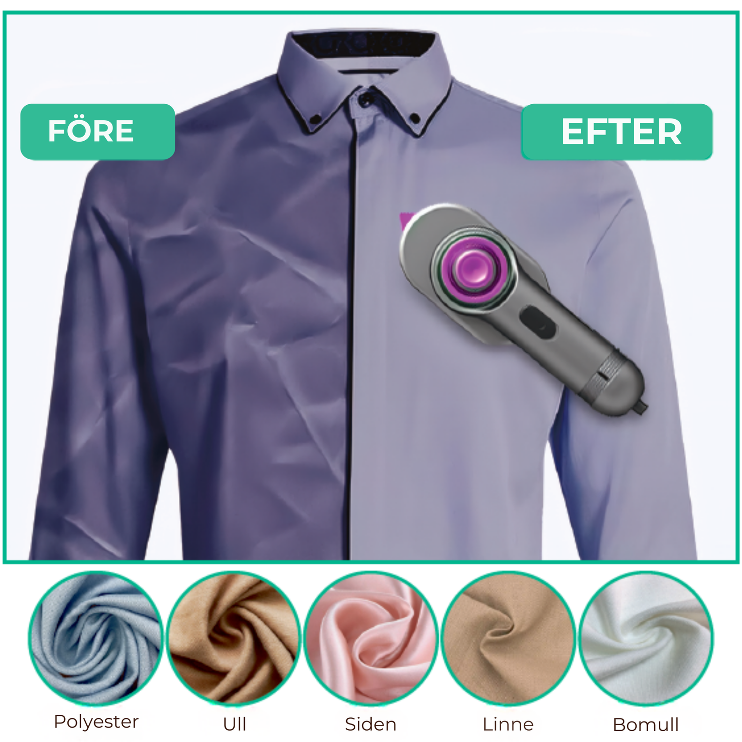 SteamLite™ | Släta ut varje plagg – var som helst, när som helst!