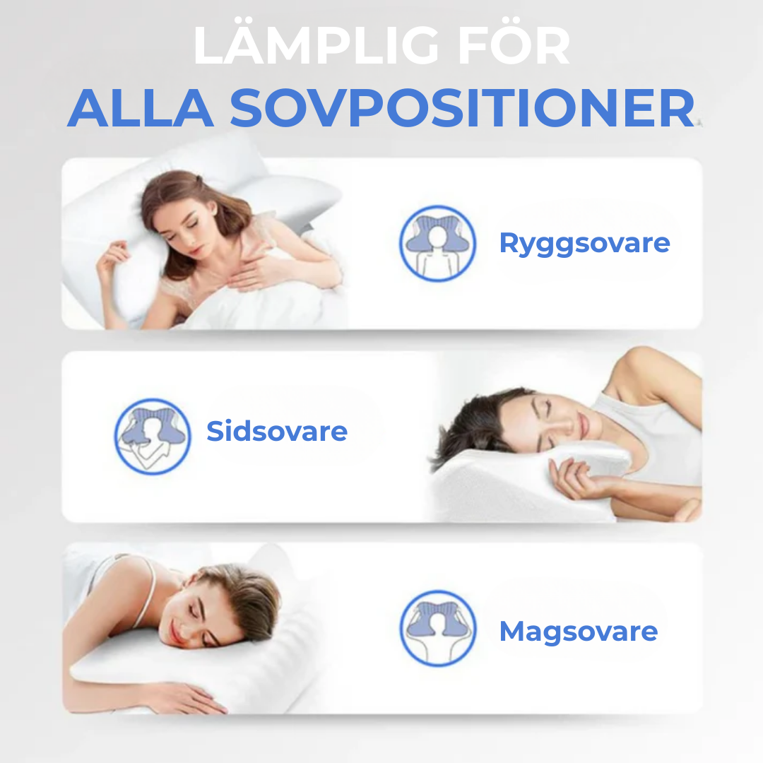 ErgoSömn™ | Sov bättre, vakna piggare – ergonomiskt stöd för nacke och rygg hela natten