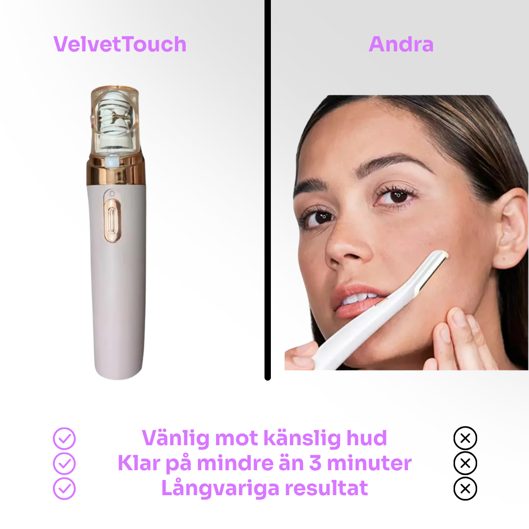 VelvetTouch Hårborttagare | Säg adjö till oönskat hår och silkeslen hud på bara några minuter!