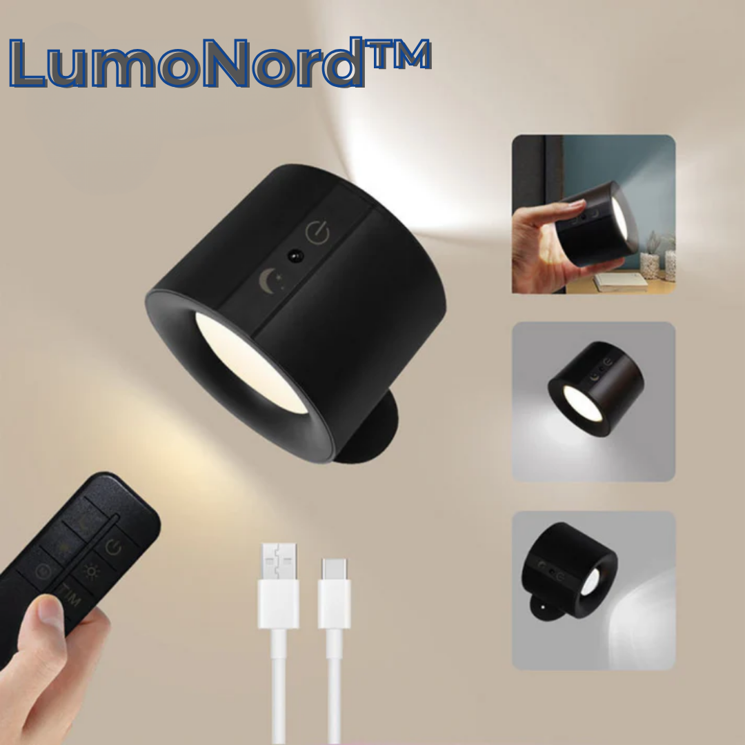 LumoNord™ | Magnetisk LED-vägglampa – flexibel belysning för hela hemmet