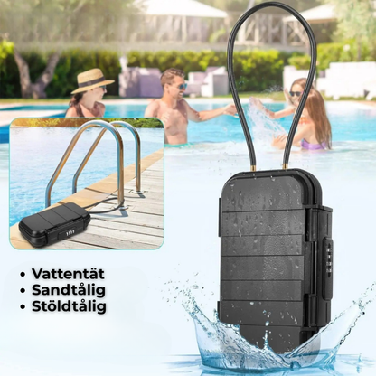 ValuLock™ | Slappna av utan oro – Här är det perfekta strandförvaret för dina värdesaker!