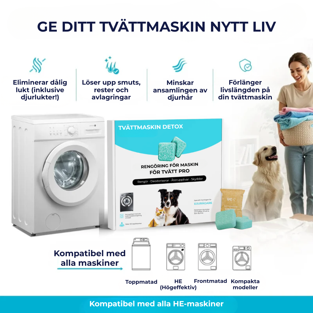 Tvättmaskin Detox | Tvättmaskinstabletter