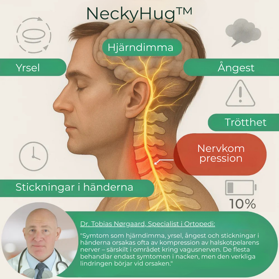 NeckyHug™ | Professionell djupgående värmemassage för din nacke