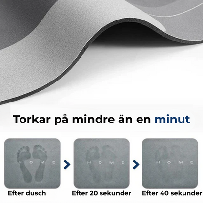 SoffiMat™ | Är du trött på våta, hala golv? Den här mattan torkar omedelbart!
