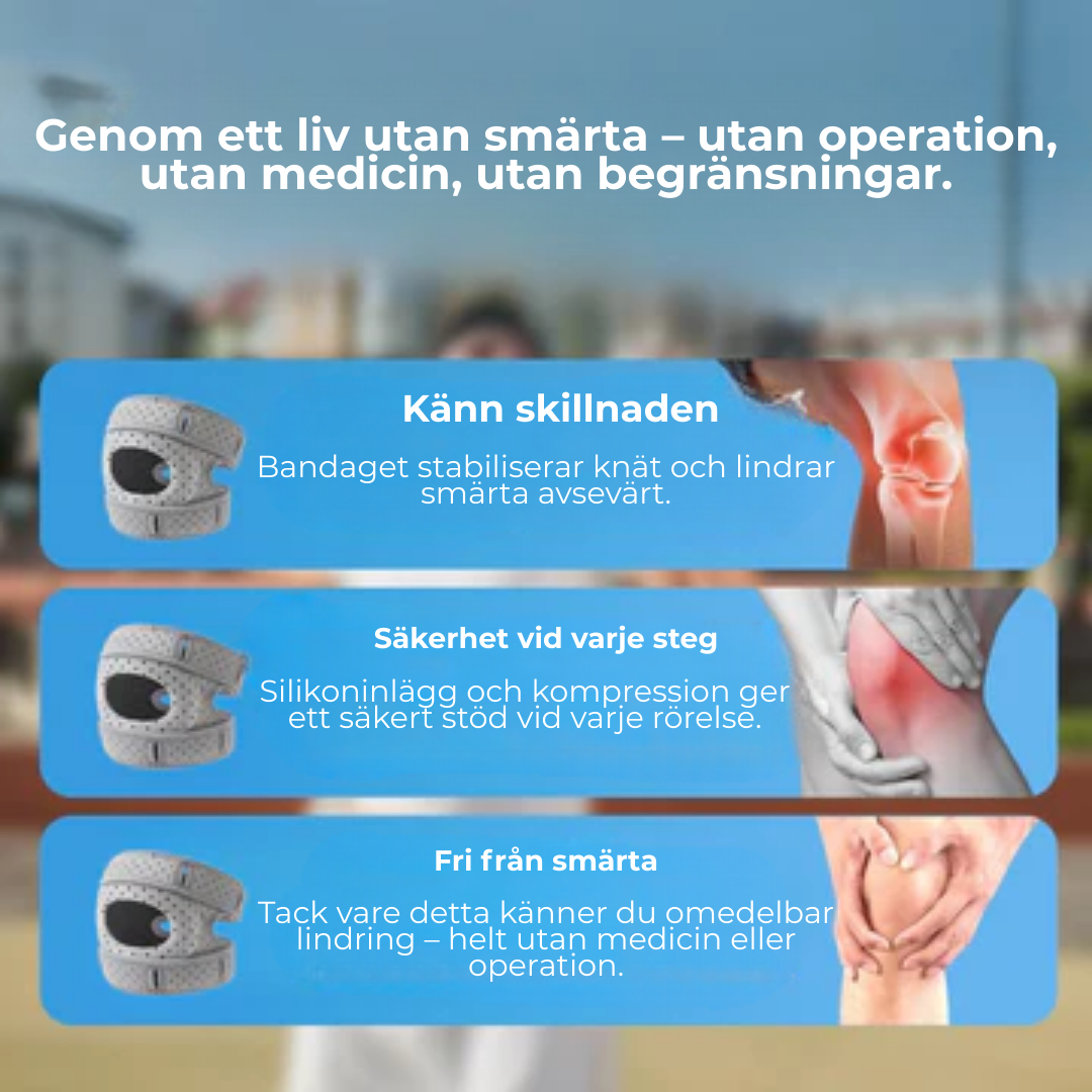 KneeRelief™ | Farväl till knäsmärta – Hej stabilitet och självförtroende!