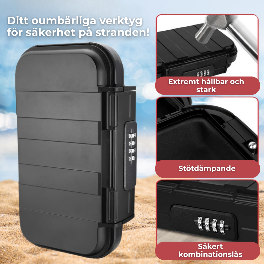 ValuLock™ | Slappna av utan oro – Här är det perfekta strandförvaret för dina värdesaker!