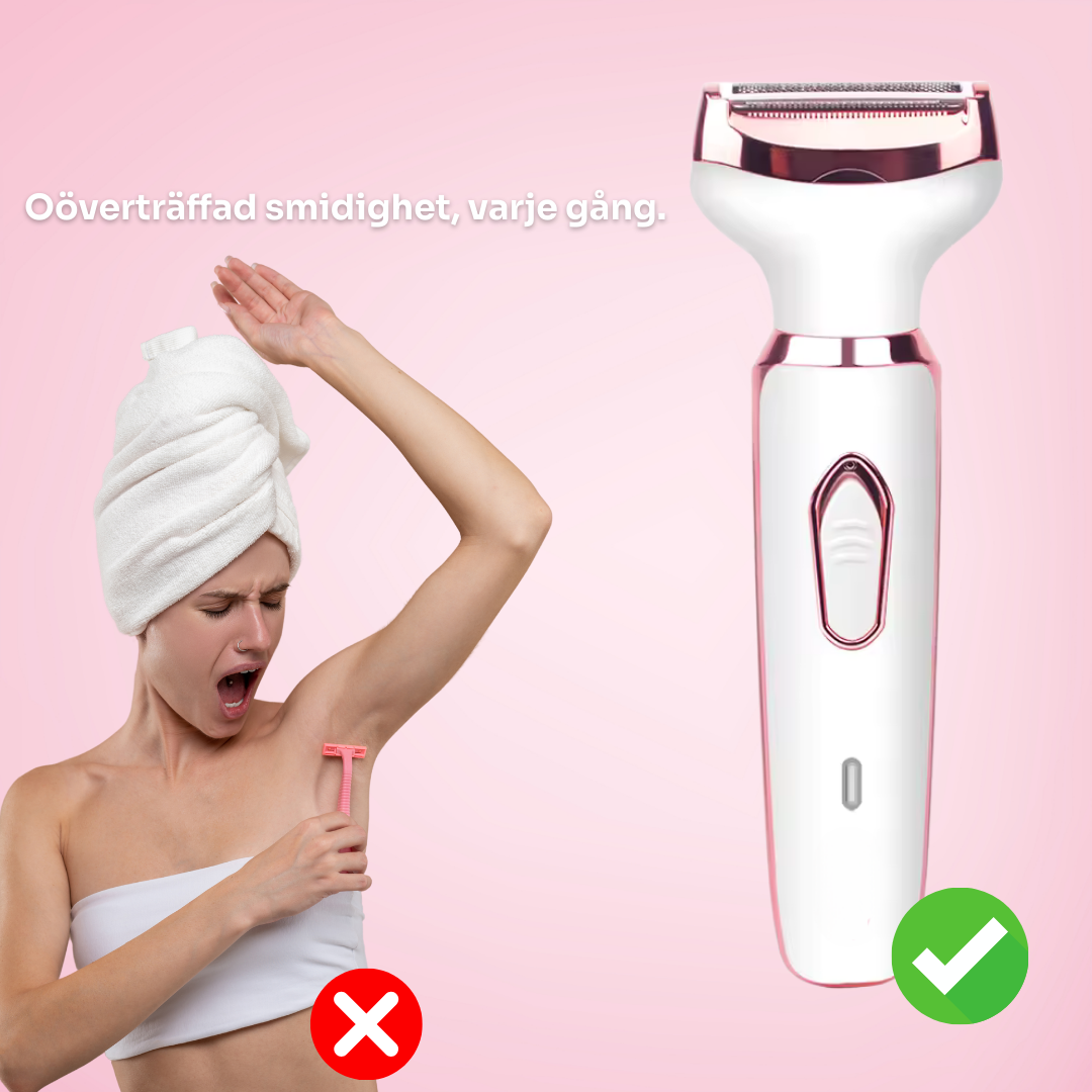 SilkesTrim™ 4-i-1 Rakapparat | Sluta irritera din hud – prova Silkestrim™ idag!