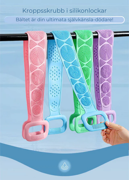 Scrubbly | Silikonbadbälte med skrubbborste