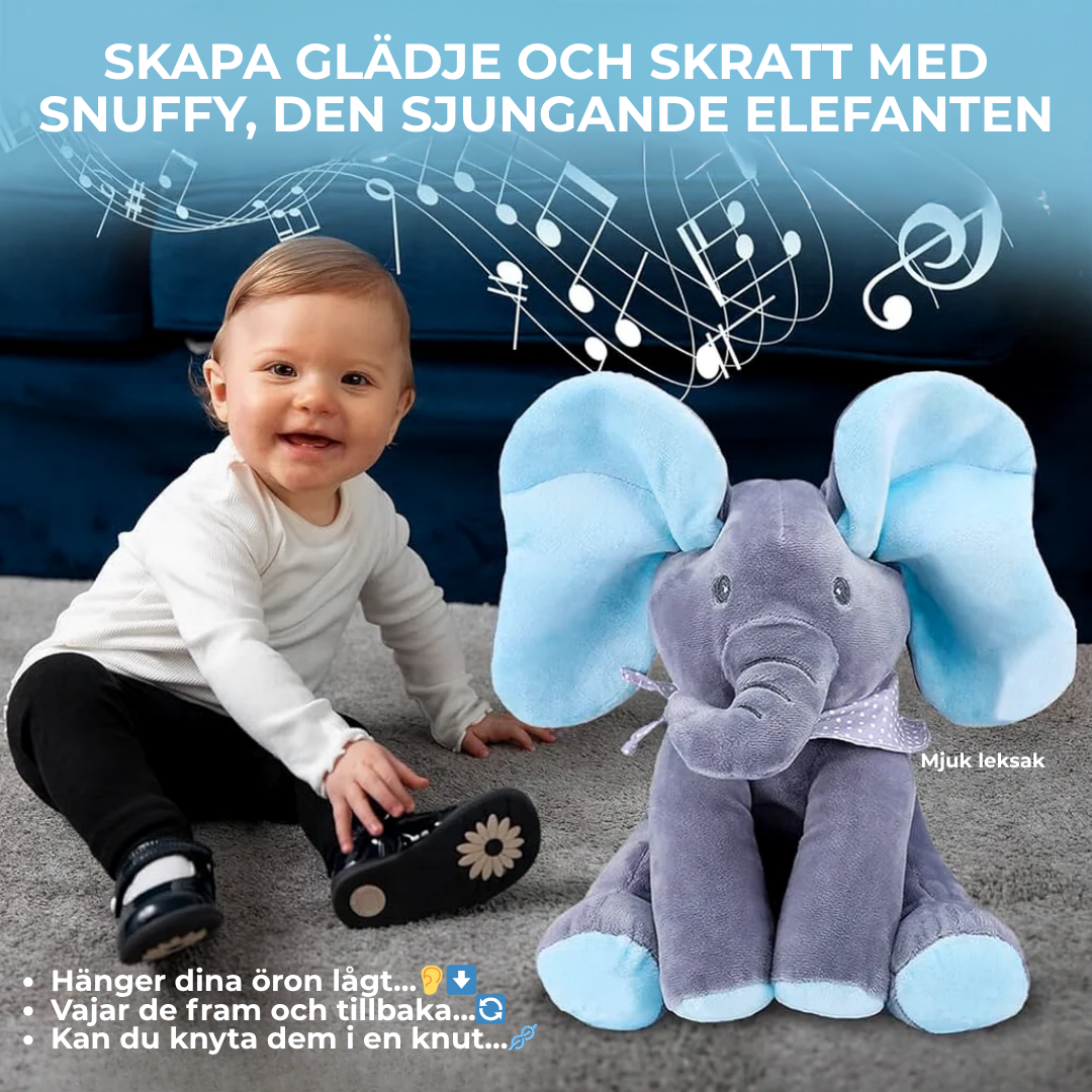CuddleTune™ | Din musikaliska elefantvän med varma kramar