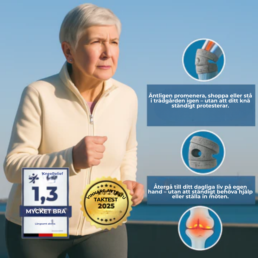 KneeRelief™ | Farväl till knäsmärta – Hej stabilitet och självförtroende!