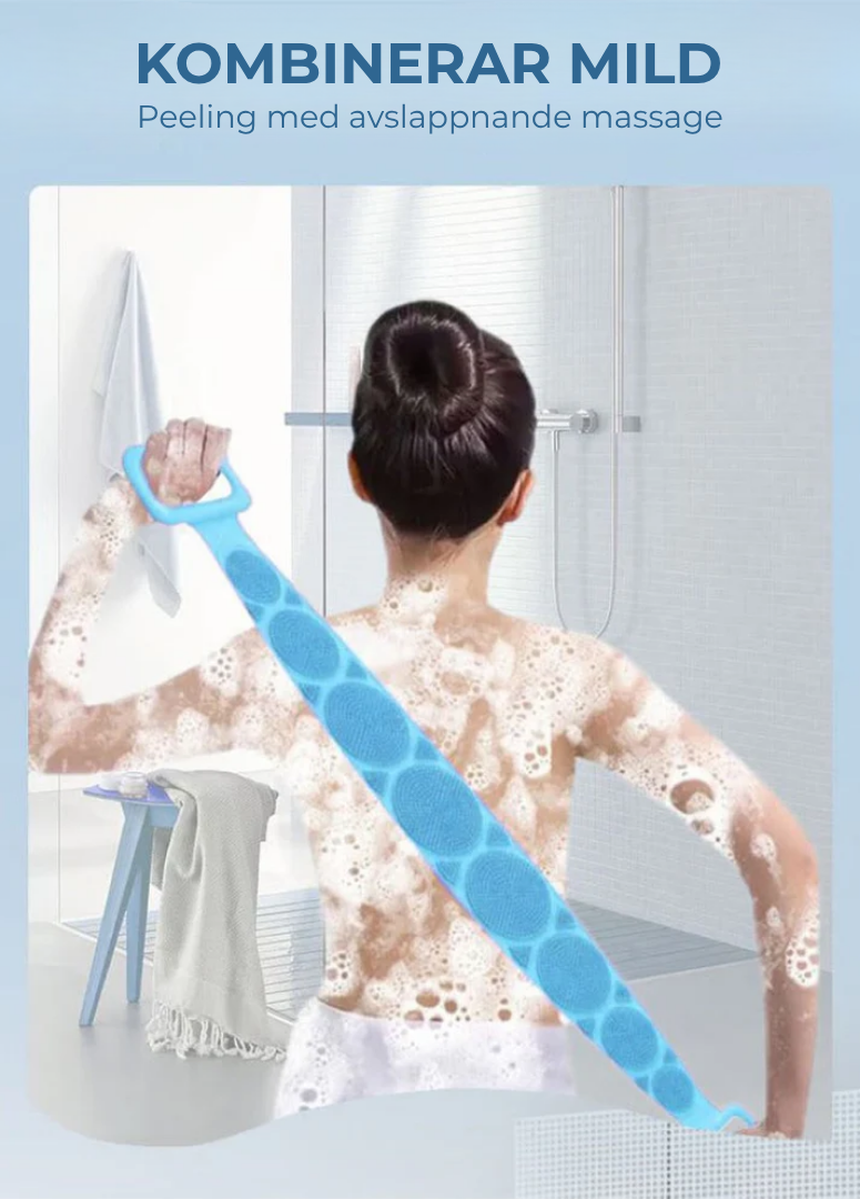 Scrubbly | Silikonbadbälte med skrubbborste