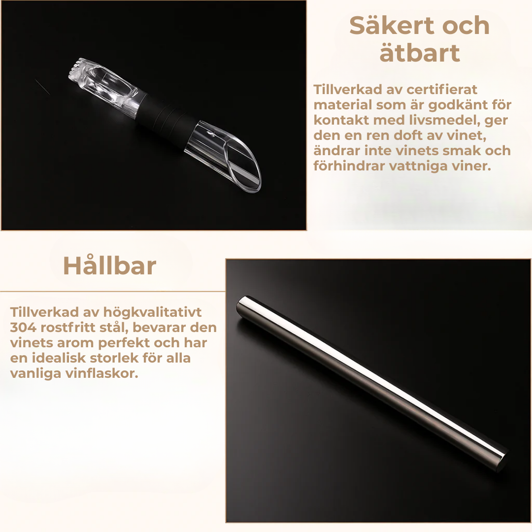 VinoChill™| Upptäck hemligheten bakom perfekt kylt vin på några sekunder