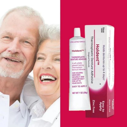 Holdent™ lim | Det termoplastiska proteslimmet som håller dina tänder på plats i 4 dagar utan att lossna.