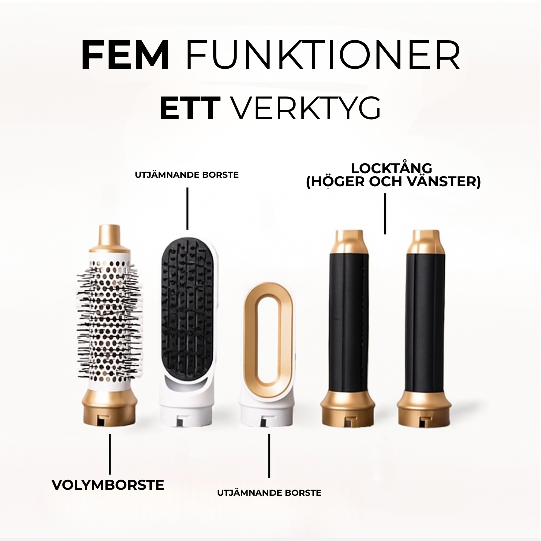 AirWave 5-in-1 | Salongseffekt hemma – styla ditt hår på bara några minuter