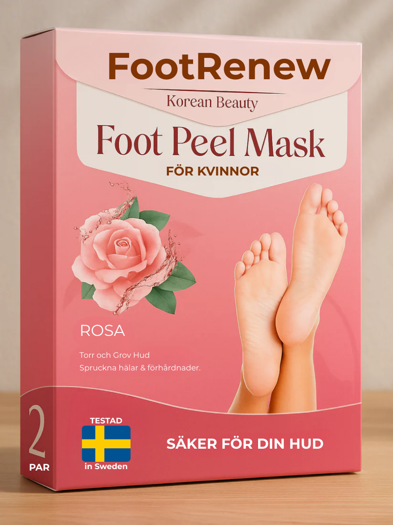 FootRenew | Säg Hej Då till Grova Fötter: Förvandla Din Hud med FootRenew Koreansk Fotmask!