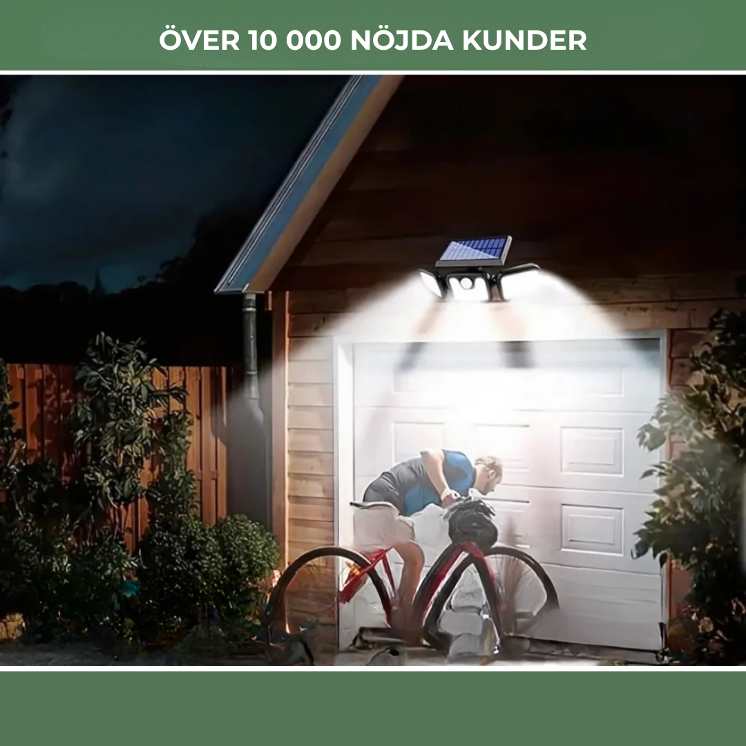 GuardLight™ | Tryggt ljus – helt automatiskt! Upplev solcellslampan som tänds när du behöver den.
