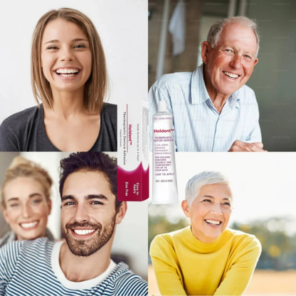 Holdent™ lim | Det termoplastiska proteslimmet som håller dina tänder på plats i 4 dagar utan att lossna.