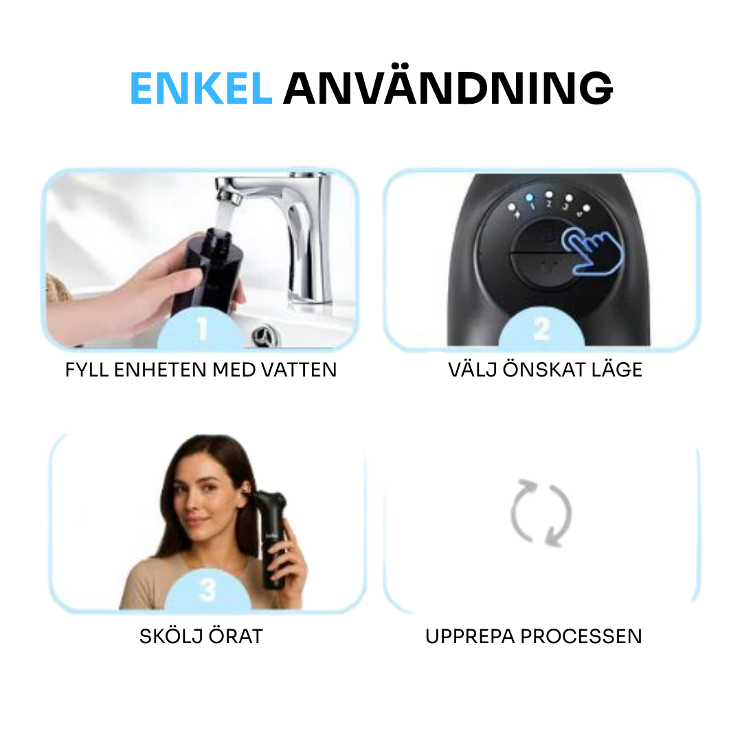 Aurisense™ PRO | Få de renaste öronen i ditt liv - på bara 60 sekunder