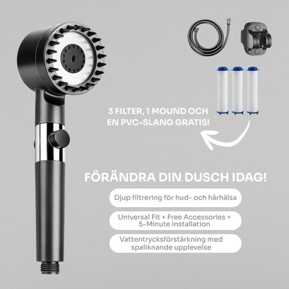 AQUELLE™ | Förvandla din dusch till ett spa – rent vatten, strålande hud och starkare hår med AQUELLE™