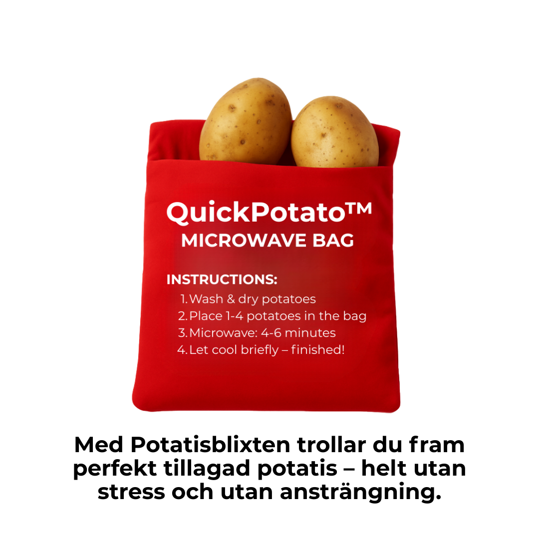 QuickPotato™ | Snabb Hunger? Mjuk Potatis på 4 Minuter.