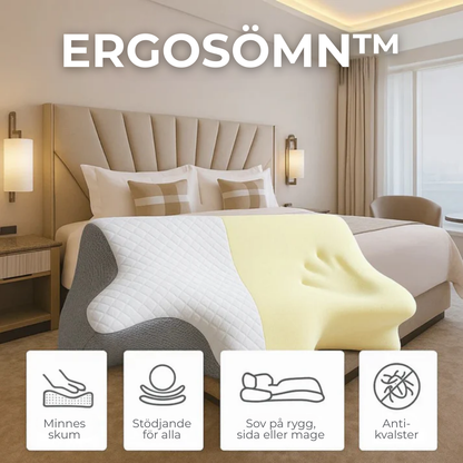 ErgoSömn™ | Sov bättre, vakna piggare – ergonomiskt stöd för nacke och rygg hela natten