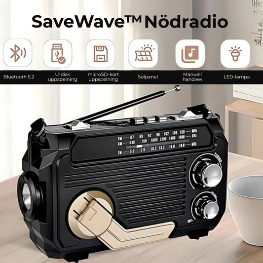 SaveWave™ | Håll dig uppkopplad, håll dig säker: Det ultimata överlevnadsverktyget för alla kriser