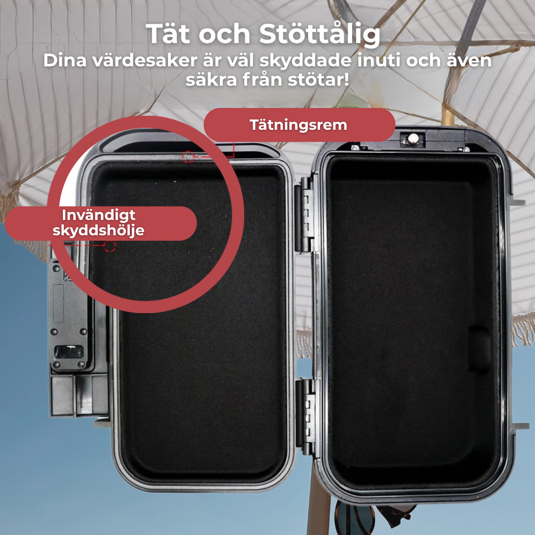 ValuLock™ | Slappna av utan oro – Här är det perfekta strandförvaret för dina värdesaker!