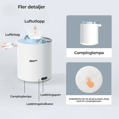 Airo™ |En fickpump med kraft som ersätter dina lungor!