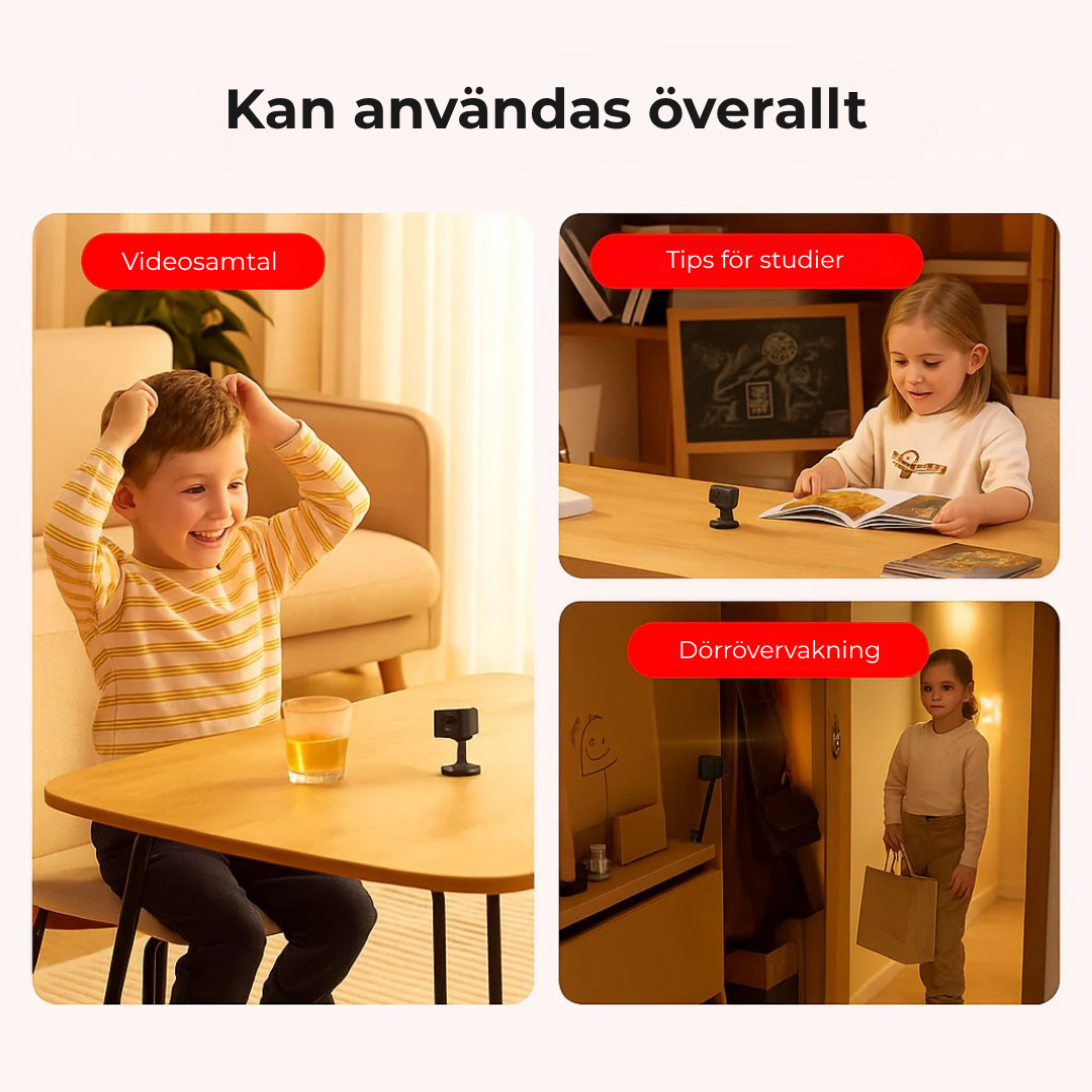 SafeEye™ | Fullständig säkerhet – inga kablar, WiFi eller komplikationer