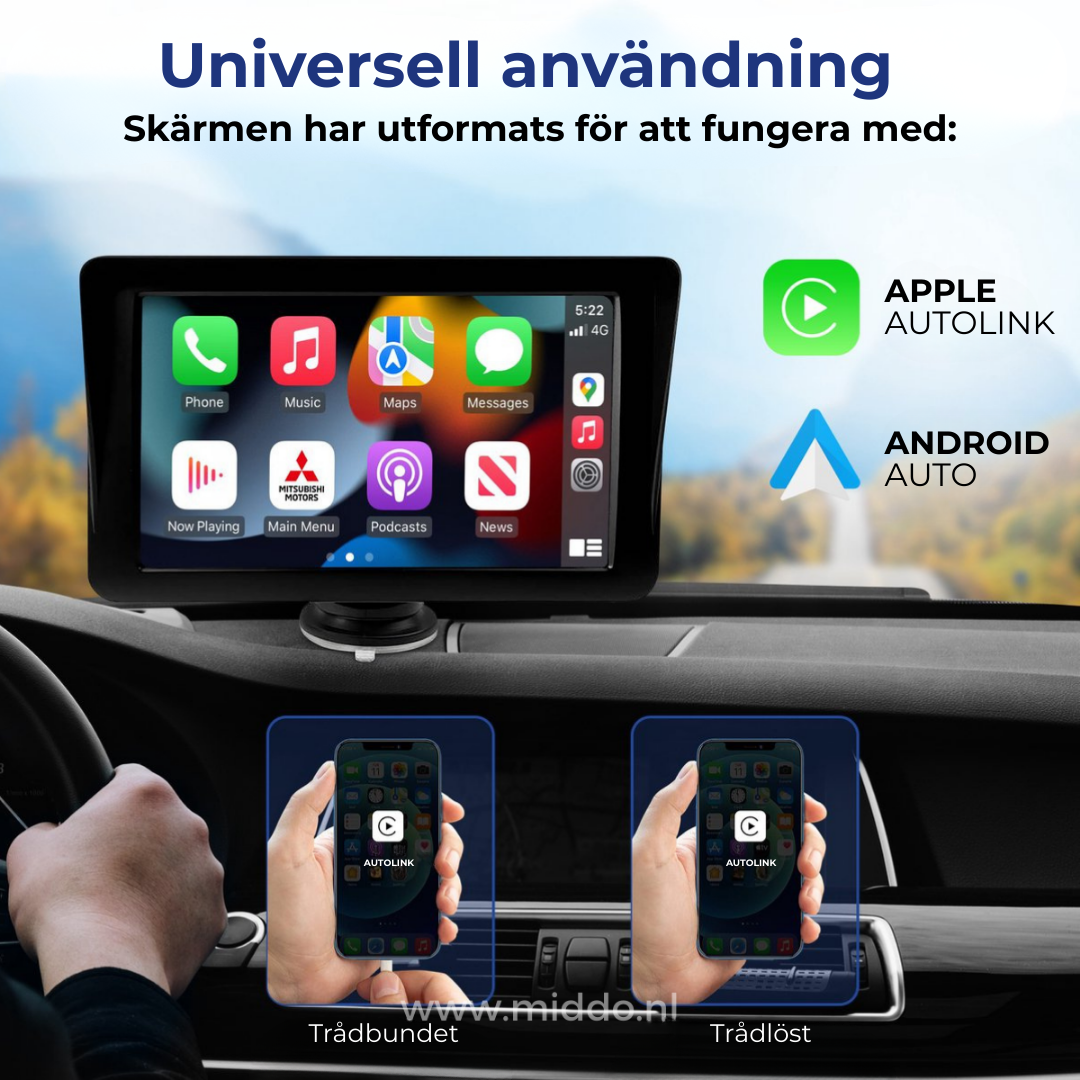 AutoLink™ | Förvandla vilken bil som helst till ett smart infotainmentsystem på bara 2 minuter!