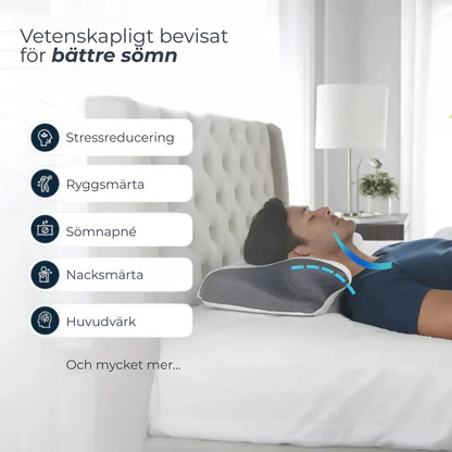 ErgoSömn™ | Sov bättre, vakna piggare – ergonomiskt stöd för nacke och rygg hela natten