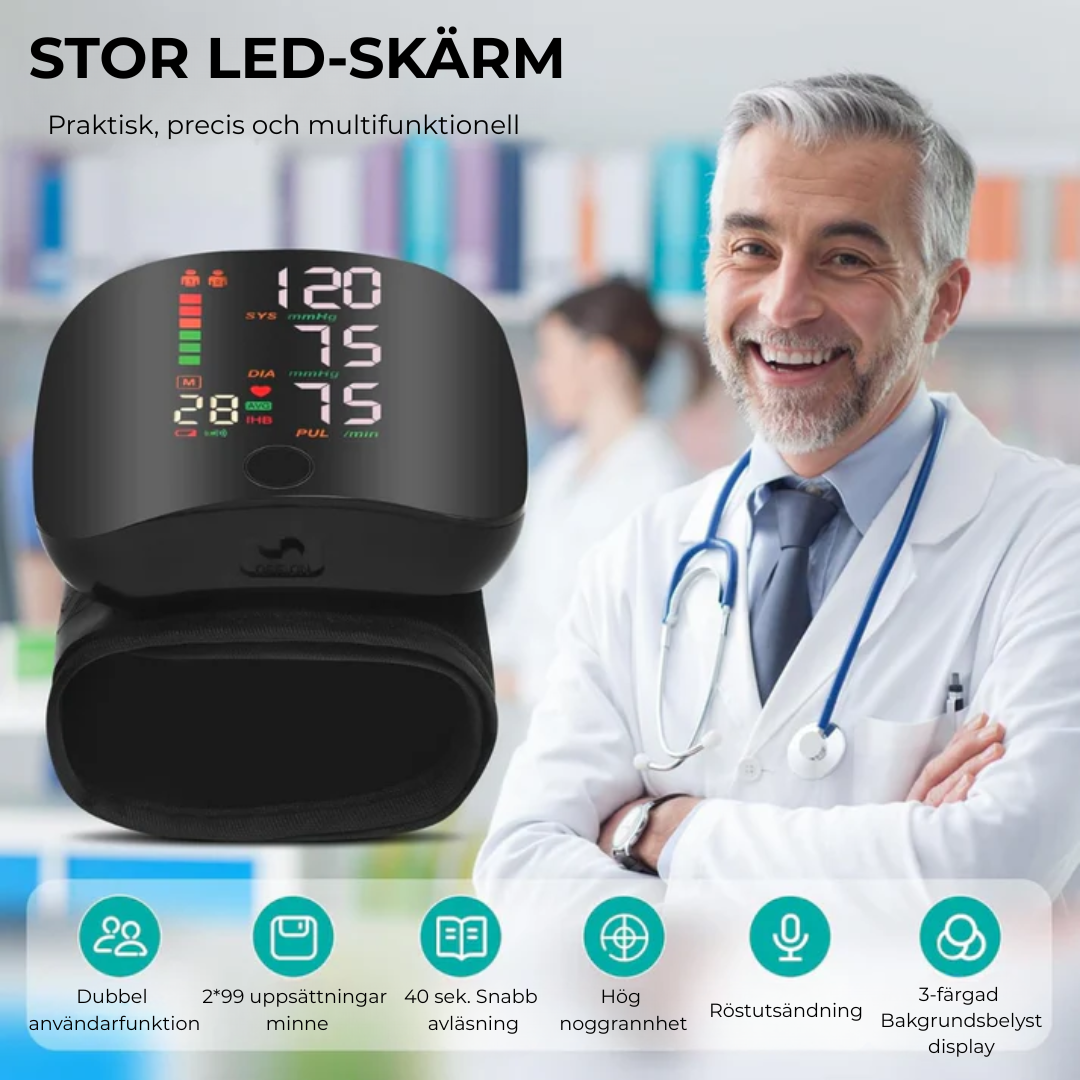 Serco™ Intelligent blodtrycksmätare Klinisk | Noggrannhet. När som helst, var som helst.