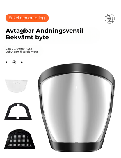 DustProtect™ | För byggarbetare, trädgårdsmästare och fler – Pålitligt helskydd för ansiktet
