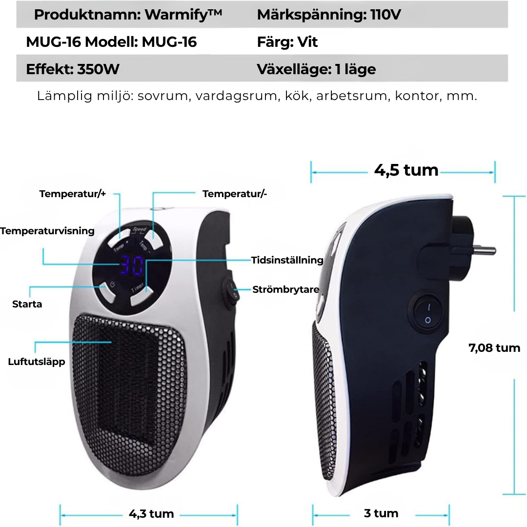 Warmify™ | Snabb värme, låg kostnad – din smarta vinterlösning!